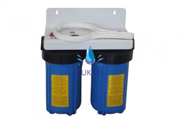 Antibakteriális közepes teljesítményű 2 lépcsős központi víztisztító