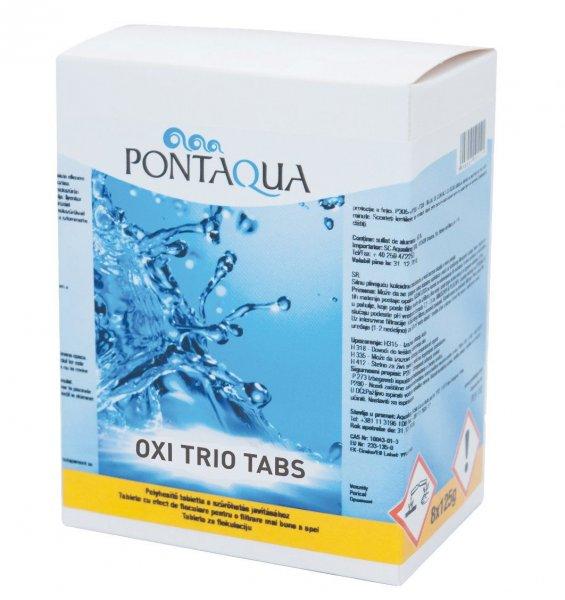 PoolTrend / PontAqua OXI TRIO TABS hármas hatású medence fertőtlenítő
klórtabletta, 5 db tasak / doboz