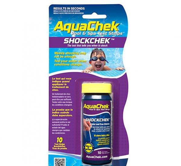 AquaChek Shockchek vízelemző tesztcsík, 10 db tesztcsík / doboz
