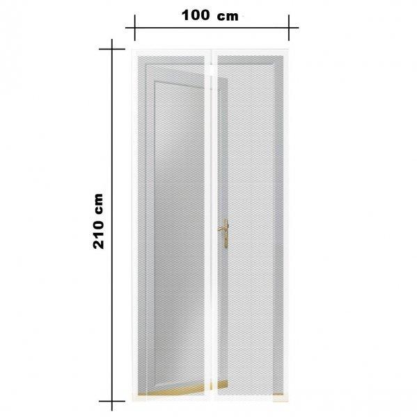 Steck SRM 100F Mosható szúnyogháló függöny ajtóra, mágnessel záródó,
100 x 210 cm (mágneses szúnyogháló), fehér színű