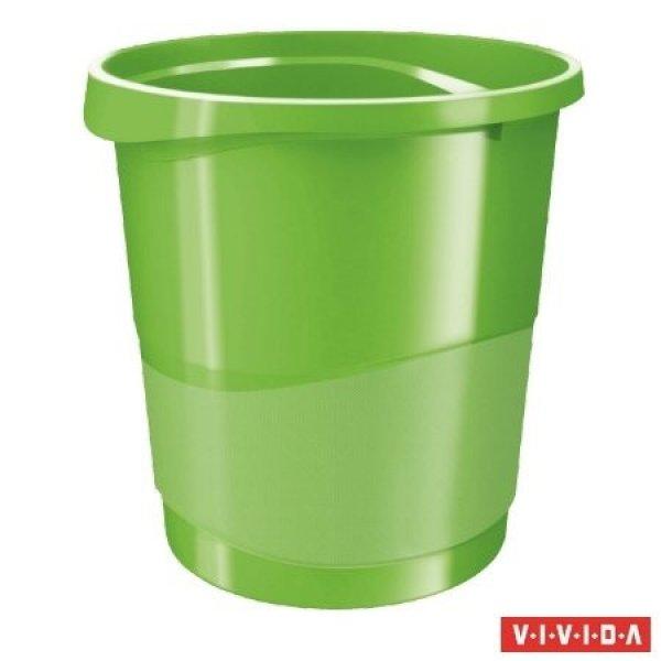 Papírkosár, 14 liter, Esselte Europost, Vivida zöld (623950)