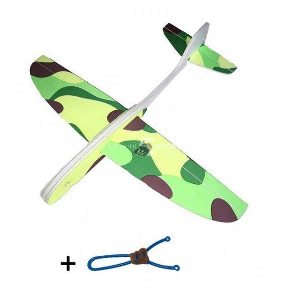 Csúzlival kilőhető szivacs repülő modell - - Zöld