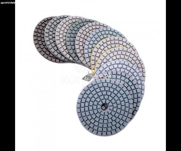 Gyémánt polírozó korong, polírkorong, 8 cm - 400-as