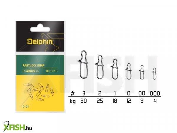 Delphin Fastlock Snap kapocs BN/2 C-01/10Db