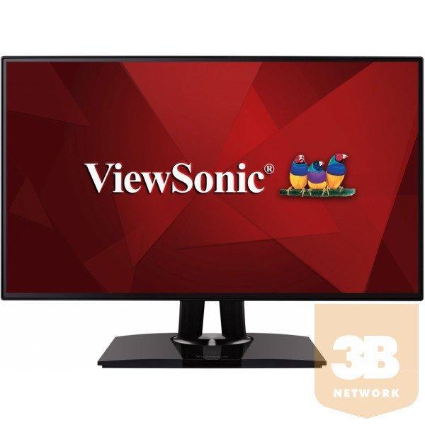 ViewSonic Monitor 27" - VP2768 (IPS, 16:9, 2560x1440, 10bitColor ,99% sRGB,
5ms, 350cd/m2, HDMI, DP, VESA, SPK, mag.áll)