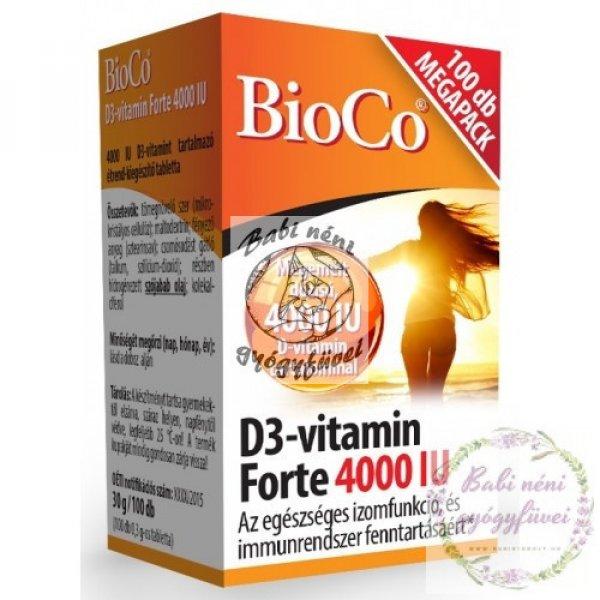 BioCo D3-vitamin Forte 4000 IU 100db