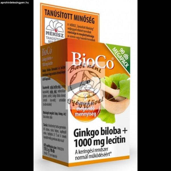 BioCo Ginkgo Biloba + 1000 mg Lecitin Megapack 90db