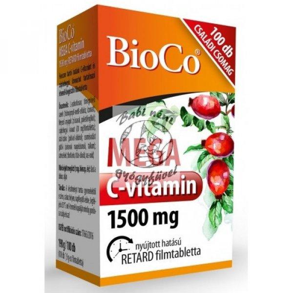 BioCo MEGA C-vitamin 1500 mg Családi csomag 100db
