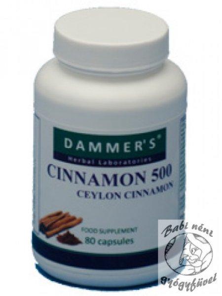 Dammer's Cinnamon 500 kapszula (80db-os)
