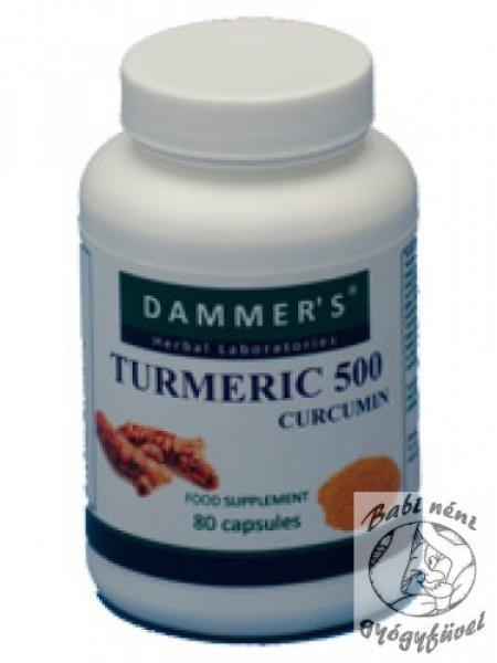 Dammer's Turmeric 500 kapszula (80db-os)