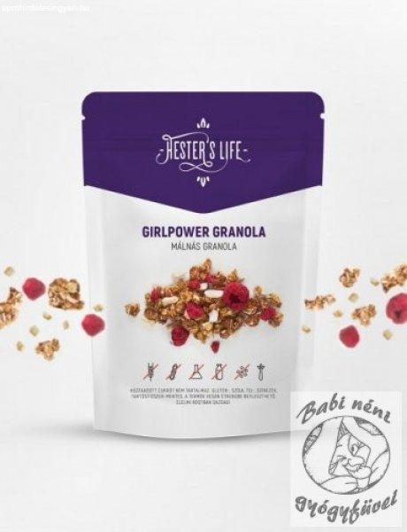 Hester's Life Girlpower málnás granola 60g
