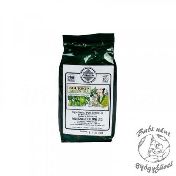 Mlesna Soursop (szúrszop) ízesítésű zöld tea 100g