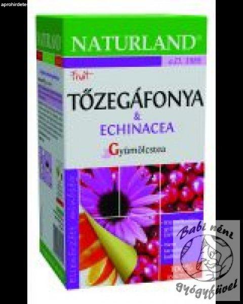 Naturland Gyümölcstea tőzegáfonyával és echinaceával (20 db-os)