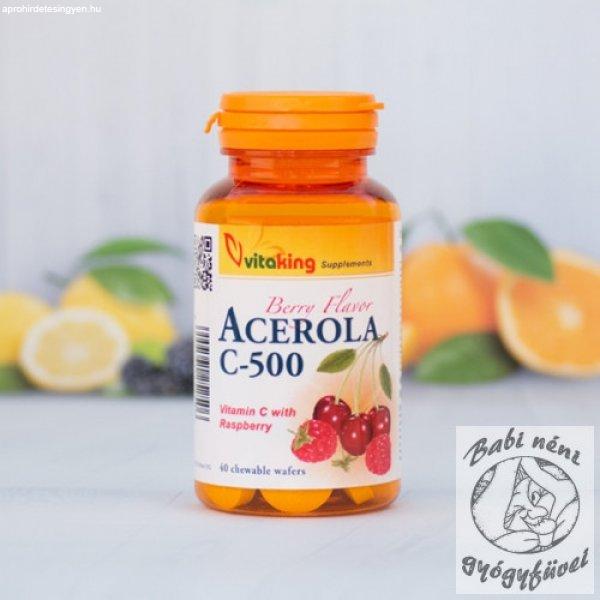 Vitaking Acerola C-500 rágótabletta