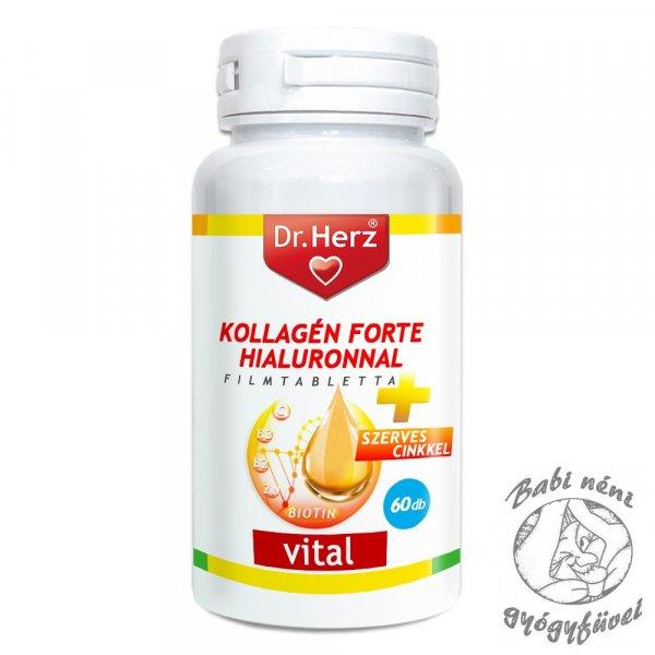 Dr. Herz Kollagén Forte Hialuronnal tabletta – 60db