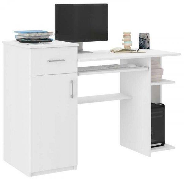 Modern számítógépasztal N8 -  fehér