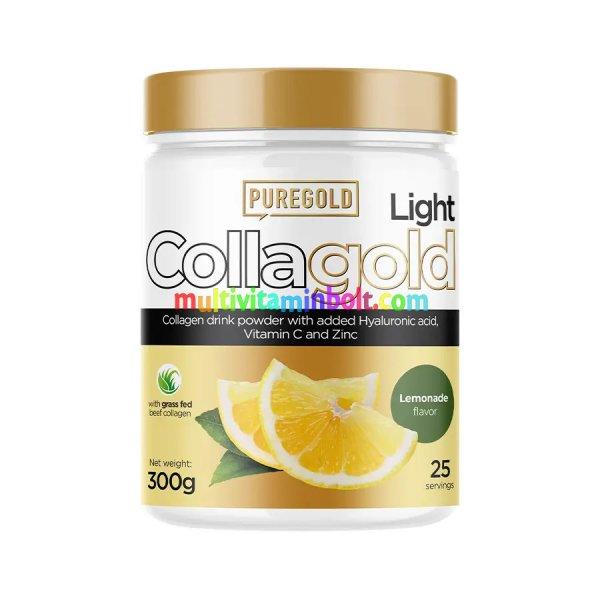 CollaGold Marha és Hal kollagén italpor hialuronsavval - Light Lemonade - 300g
- PureGold