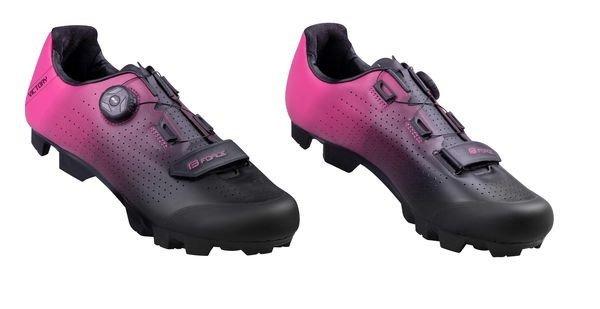 FORCE MTB VICTORY LADY kerékpáros cipő fekete-rózsaszín 39