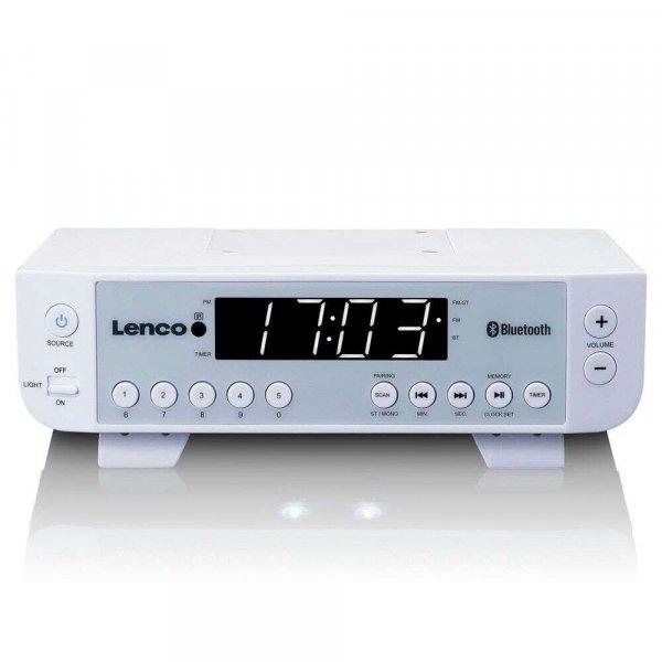 Lenco KCR-100 Óra Digitális Fehér