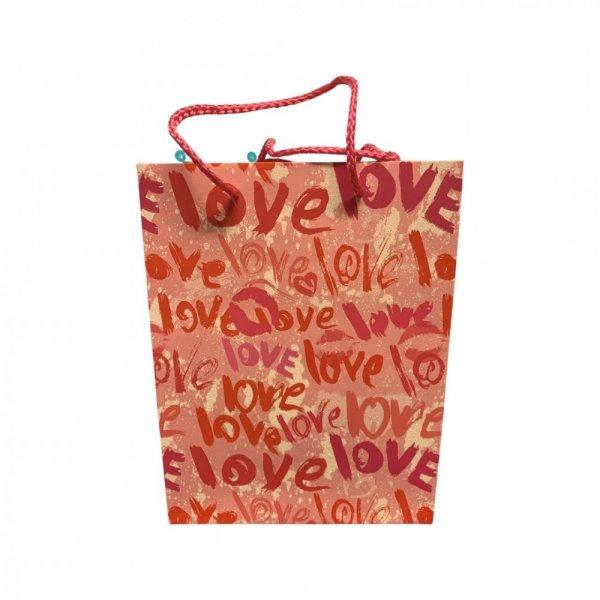 Dísztasak - LOVE felirattal 18x23x10 cm