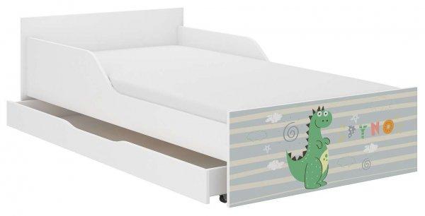 PUFI ifjúsági ágy ajándék matraccal 160x80 cm,  ágyneműtartó nélkül  -
dino