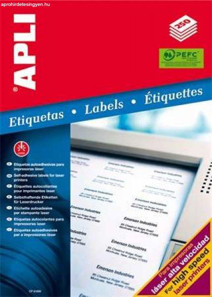 APLI Etikett, lézernyomtatókhoz, 52,5x21,2 mm, APLI, 14000 etikett/csomag
