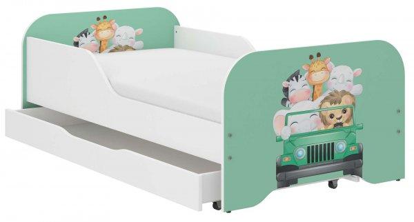 MIKI gyerekágy 160x80cm  ajándék matraccal, ágyneműtartó nélkül -
kirándulás