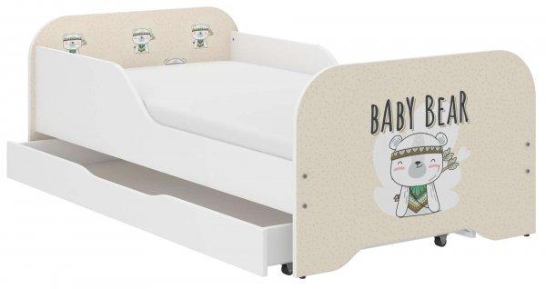 MIKI gyerekágy 160x80cm  ajándék matraccal, ágyneműtartó nélkül - baby
bear