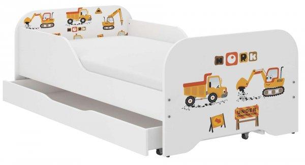 Wooden Toys MIKI gyerekágy, ajándék matraccal (160x80cm), ágyneműtartóval
- Építési terület, Fehér-sárga