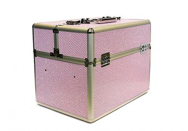 Műkörmös táska  #380-R Csillámos rózsaszín