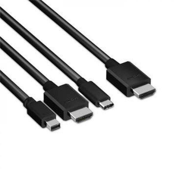 Club3D CAC-1630 USB Type C + HDMI + MiniDisplayPort 1.2 - HDMI 4K 60Hz HDR
fekete aktív adapter