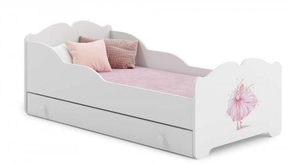 Kobi Anna Ifjúsági ágy matraccal és ágyneműtartóval 80x160cm #fehér -
Többféle matricával