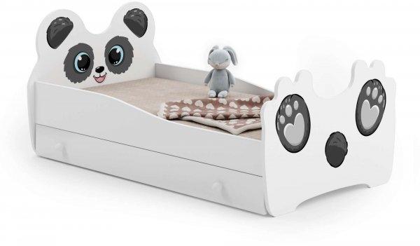 Kobi Animals Ifjúsági ágy ágyneműtartóval - Panda #fehér-fekete -
Többféle méretben