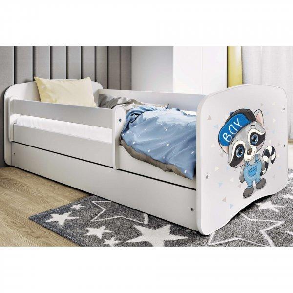 Kocot Kids Babydreams Ifjúsági ágy ágyneműtartóval és matraccal -
Mosómedve - Többféle méretben és színben