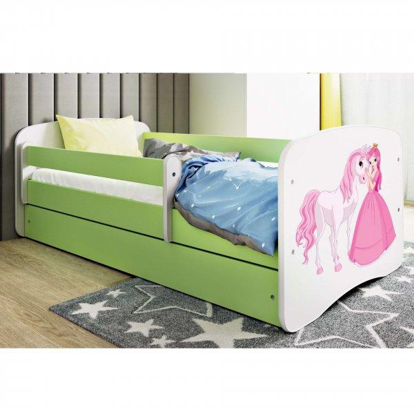 Kocot Kids Babydreams Ifjúsági ágy ágyneműtartóval és matraccal -
Hercegnő és ló - Többféle méretben és színben