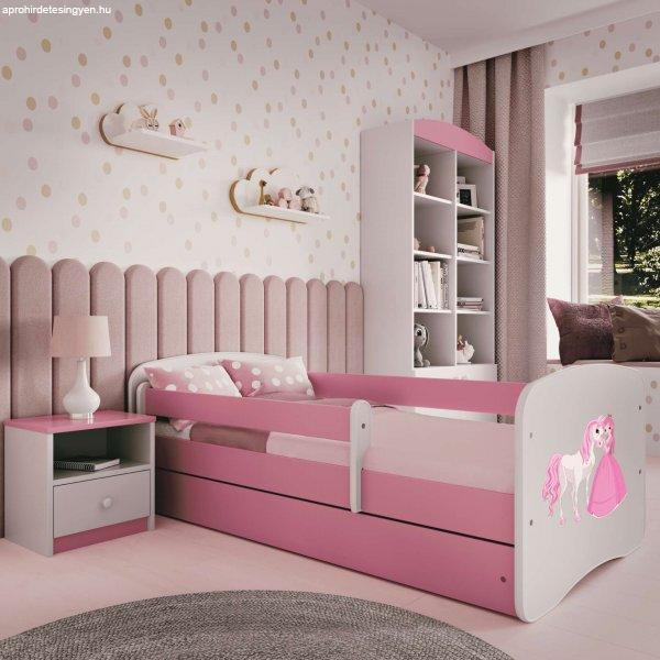 Kocot Kids Babydreams Ifjúsági ágy ágyneműtartóval és matraccal -
Hercegnő és ló - Többféle méretben és színben