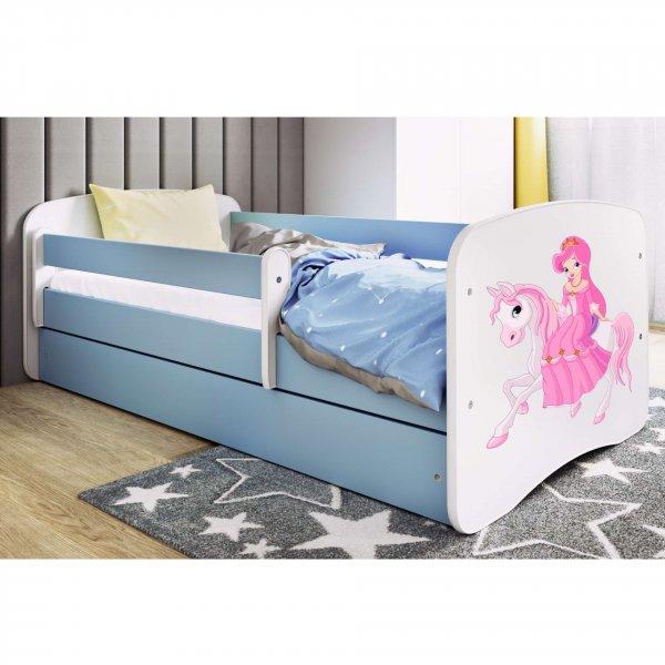 Kocot Kids Babydreams Ifjúsági ágy ágyneműtartóval és matraccal -
Hercegnő lovon - Többféle méretben és színben