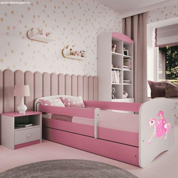 Kocot Kids Babydreams Ifjúsági ágy ágyneműtartóval és matraccal -
Hercegnő lovon - Többféle méretben és színben