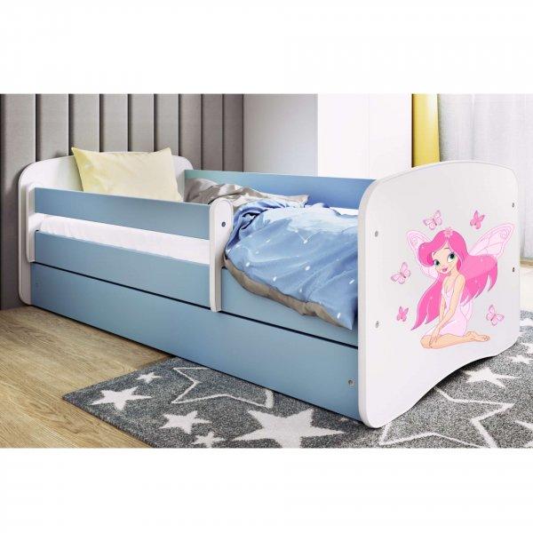 Kocot Kids Babydreams Ifjúsági ágy ágyneműtartóval és matraccal -
Tündér pillangókkal - Többféle méretben és színben 