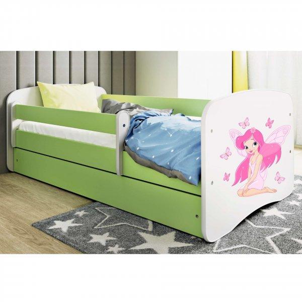 Kocot Kids Babydreams Ifjúsági ágy ágyneműtartóval és matraccal -
Tündér pillangókkal - Többféle méretben és színben 