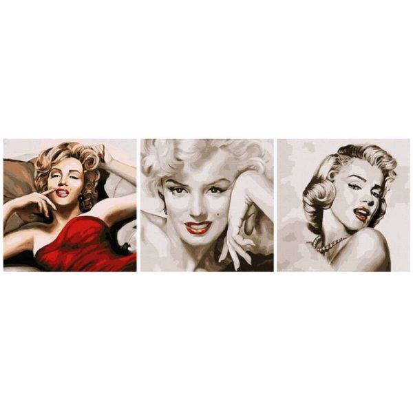 A legendás Marilyn Monroe - Számfestő készlet, többrészes, kerettel
(50x150 cm)