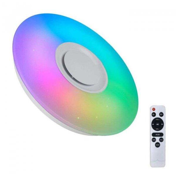 Bluetooth-os RGB színes távirányítós mennyezeti lámpa hangszórókkal (BIG
BUY 003)