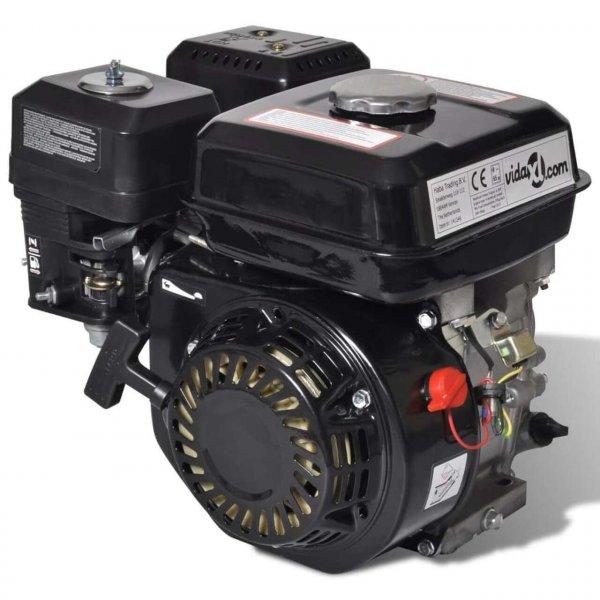 vidaXL Fekete benzinmotor 6,5 LE 4,8 kW
