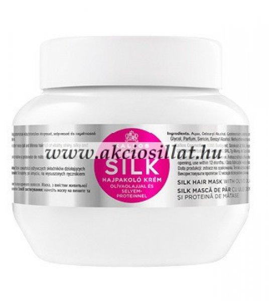 Kallos Kjmn Silk Hajpakolás olívaolajjal és selyemproteinnel 275ml