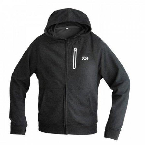 Daiwa Original D-Vec Black Hoodie With Zipper Pulóver Medium (18295-820)