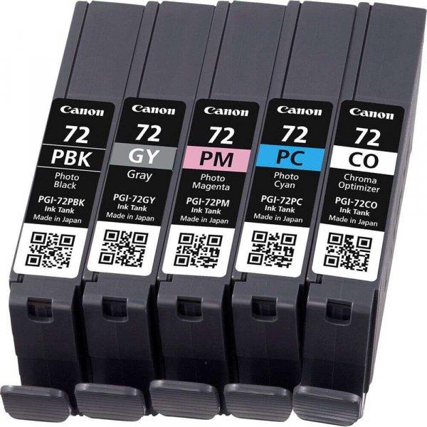 Canon PGI-72 PBK/GY/PM/PC/CO tintapatron 5 db Eredeti Standard teljesítmény
Szürke, Fotó fekete, Fotó cián, Fotó bíborvörös