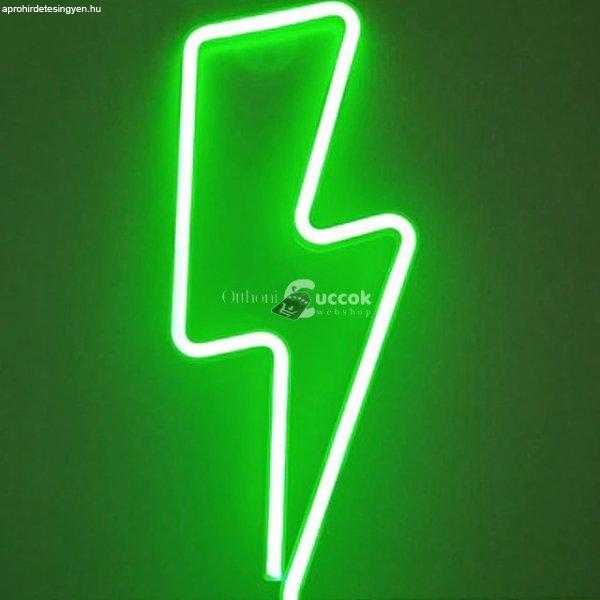 Neon LED fények - Zöld Villám