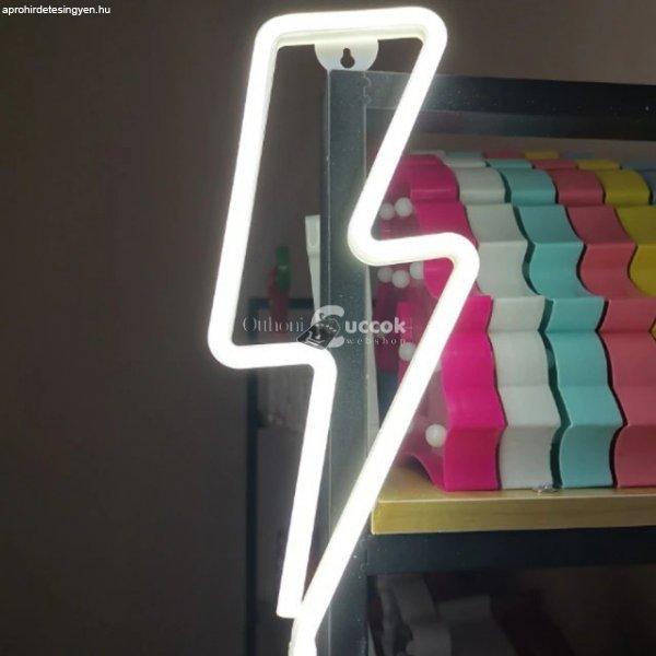 Neon LED fények - Fehér Villám