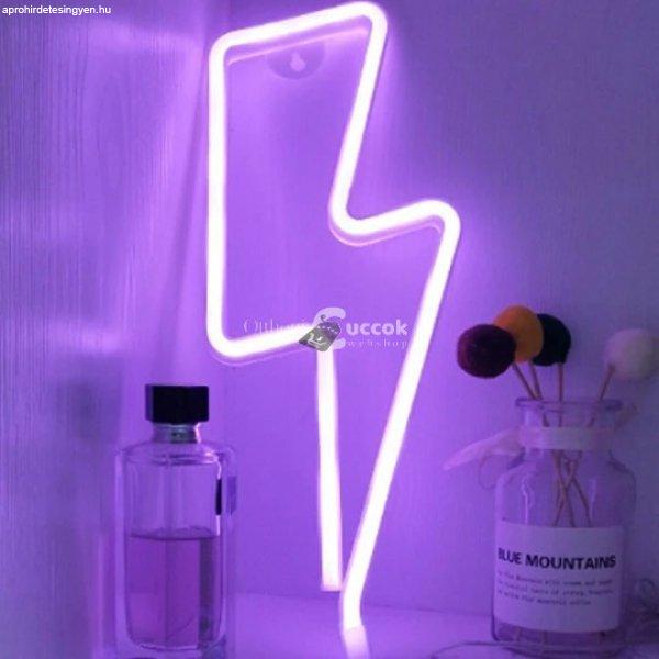 Neon LED fények - Lila Villám