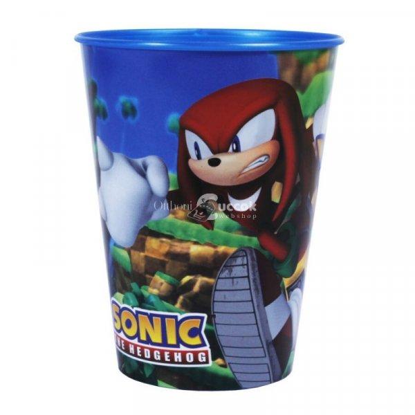 Figurás műanyag pohár (260 ml) - Sonic